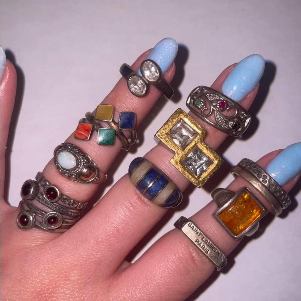Vintage 925 Sterling Silver rings